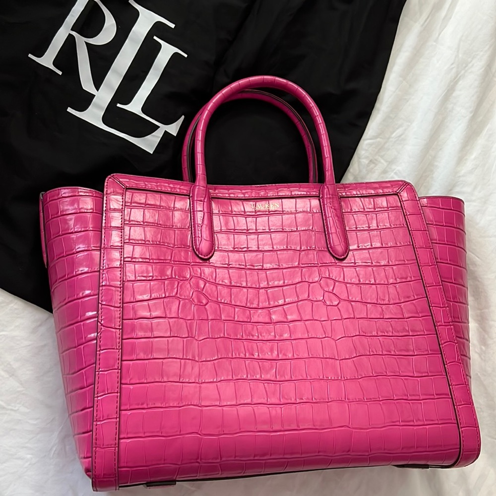 Pink large Ralph Lauren Handbag tote